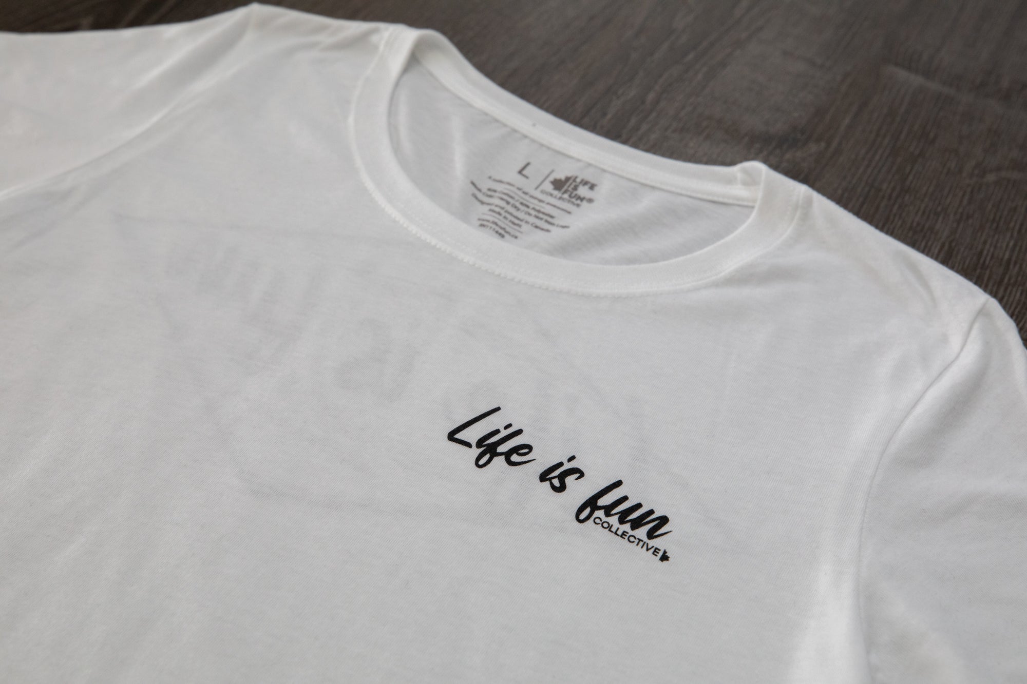Ladies Ultimate T-shirt // Script Logo - White