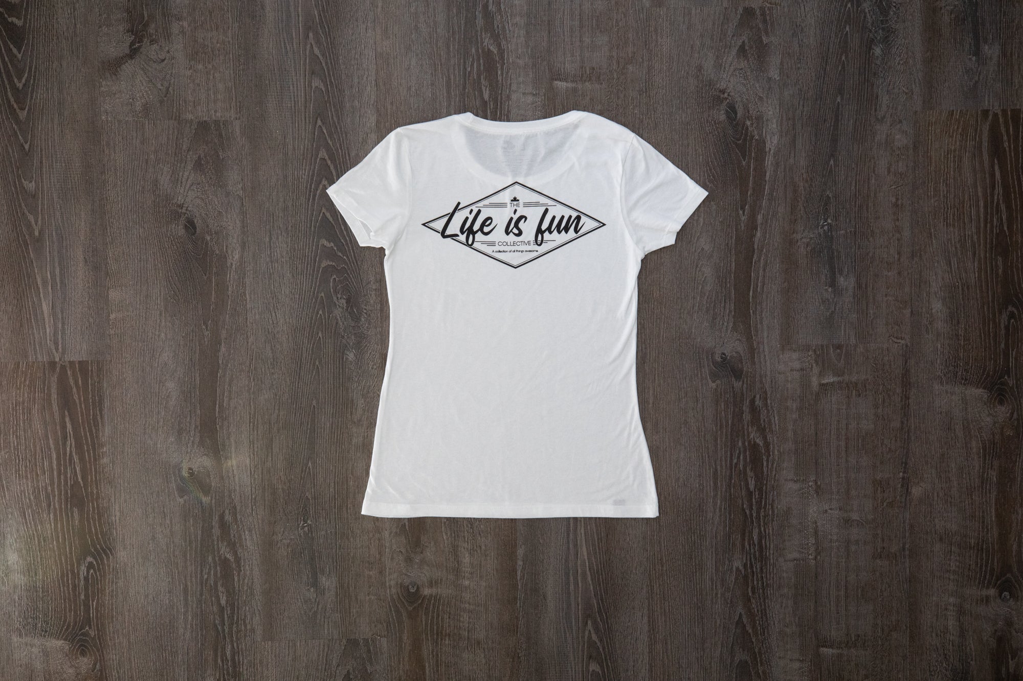 Ladies Ultimate T-shirt // Script Logo - White